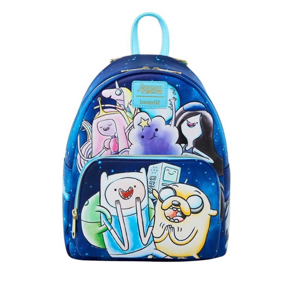 NEW Loungefly Cartoon Network Adventure Time Characters Mini Backpack
